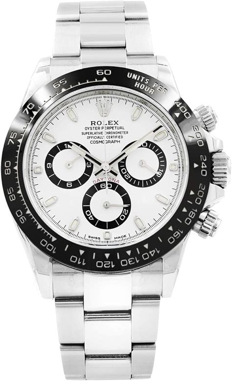 orologio tipo rolex daytona quadrante bianco anno 2001|Rolex Cosmograph Daytona in Acciaio Oystersteel, .